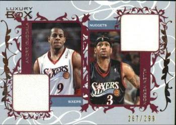 2006-07 Topps Luxury Box - Courtside Relics Dual #CDR-II Andre Iguodala / Allen Iverson Front