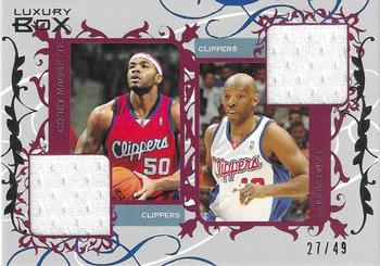 2006-07 Topps Luxury Box - Courtside Relics Dual Blue #CDR-MC Corey Maggette / Sam Cassell Front