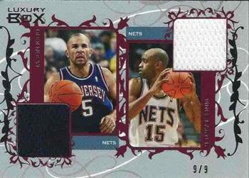 2006-07 Topps Luxury Box - Courtside Relics Dual Silver #CDR-KC Jason Kidd / Vince Carter Front