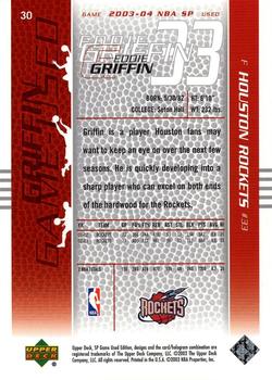 2003-04 SP Game Used #30 Eddie Griffin Back