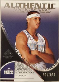 2003-04 SP Game Used #109 Carmelo Anthony Front