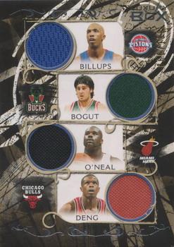 2006-07 Topps Luxury Box - Relics Quad #LBQR-17 Chauncey Billups / Andrew Bogut / Shaquille O'Neal / Luol Deng Front