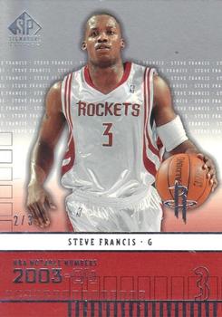 2003-04 SP Signature Edition #186 Steve Francis Front