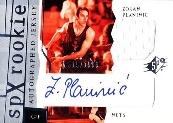 2003-04 SPx #169 Zoran Planinic Front