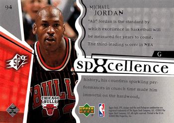 2003-04 SPx #94 Michael Jordan Back