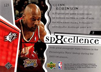 2003-04 SPx #123 Glenn Robinson Back