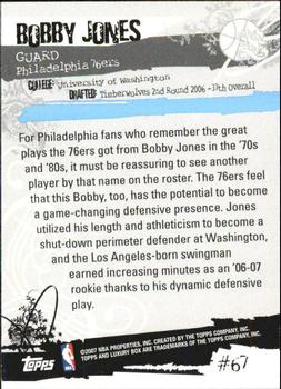 2006-07 Topps Luxury Box - Silver #67 Bobby Jones Back
