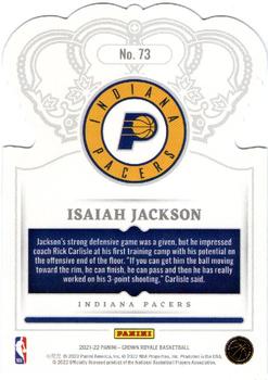 2021-22 Panini Crown Royale #73 Isaiah Jackson Back