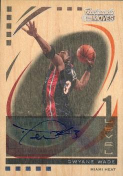2006-07 Topps Trademark Moves - Autographs Wood #1 Dwyane Wade Front