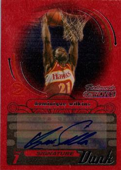 2006-07 Topps Trademark Moves - Signature Dunk Autographs Wood Red #SDU-20 Dominique Wilkins Front