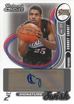 2006-07 Topps Trademark Moves - Signature Swish Autographs #SSW-12 Rodney Carney Front