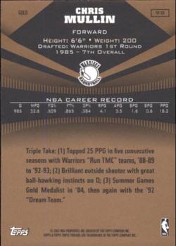 2006-07 Topps Triple Threads - Gold #98 Chris Mullin Back