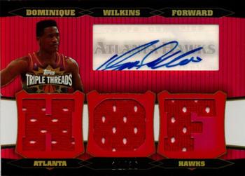 2006-07 Topps Triple Threads - Relics Autographs #TTRA-40 Dominique Wilkins Front