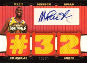 2006-07 Topps Triple Threads - Relics Autographs #TTRA-82 Magic Johnson Front
