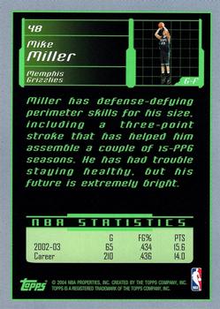 2003-04 Topps Rookie Matrix #48 Mike Miller Back