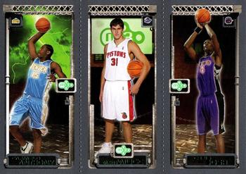 2003-04 Topps Rookie Matrix #113 / 112 / 114 Carmelo Anthony / Darko Milicic/ Chris Bosh Front
