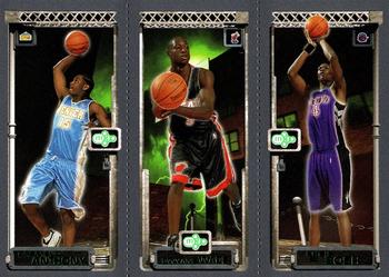 2003-04 Topps Rookie Matrix #113 / 115 / 114 Carmelo Anthony / Dwyane Wade / Chris Bosh Front