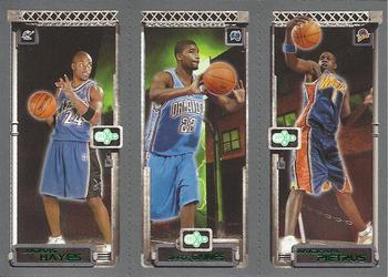 2003-04 Topps Rookie Matrix #120 / 125 / 121 Jarvis Hayes / Reece Gaines / Mickael Pietrus Front