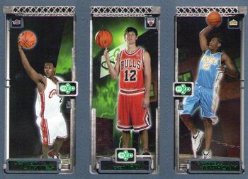 2003-04 Topps Rookie Matrix #111 / 117 / 113 LeBron James / Kirk Hinrich / Carmelo Anthony Front