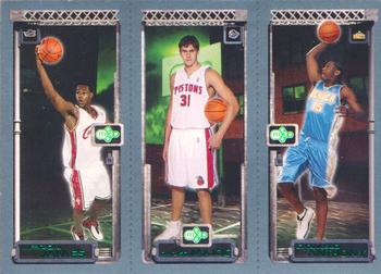 2003-04 Topps Rookie Matrix #111 / 112 / 113 LeBron James / Darko Milicic / Carmelo Anthony Front