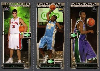 2003-04 Topps Rookie Matrix #112 / 113 / 118 Darko Milicic / Carmelo Anthony / T.J. Ford Front