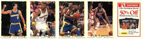 1994-95 Topps Safeway Golden State Warriors - Panels #GS9-GS12 Rony Seikaly / Carlos Rogers / Ricky Pierce / Bob Lanier Front
