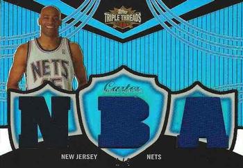 2006-07 Topps Triple Threads - Relics Sapphire #TTR-100 Vince Carter Front