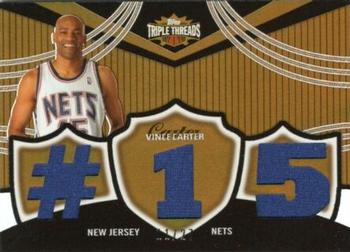 2006-07 Topps Triple Threads - Relics Sepia #TTR-102 Vince Carter Front