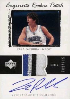 2003-04 Upper Deck Exquisite Collection #48 Zaza Pachulia Front
