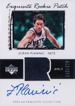 2003-04 Upper Deck Exquisite Collection #60 Zoran Planinic Front