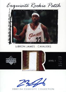 2003-04 Upper Deck Exquisite Collection #78 LeBron James Front
