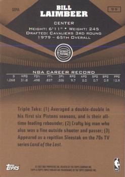 2006-07 Topps Triple Threads - Sepia #99 Bill Laimbeer Back