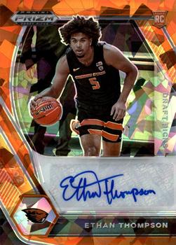2021 Panini Prizm Draft Picks - Draft Picks Autographs Prizms Orange Ice #DP-ETH Ethan Thompson Front