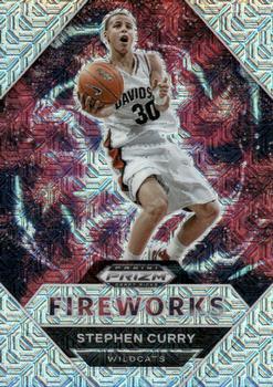 2021 Panini Prizm Draft Picks - Fireworks Prizms Mojo #20 Stephen Curry Front