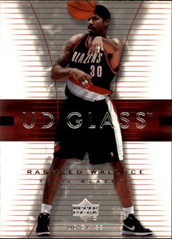 2003-04 UD Glass #47 Rasheed Wallace Front
