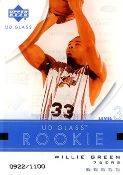 2003-04 UD Glass #63 Willie Green Front