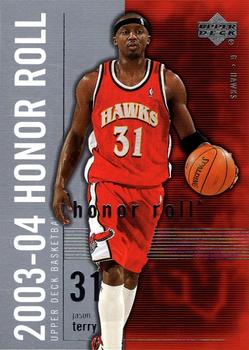 2003-04 Upper Deck Honor Roll #3 Jason Terry Front