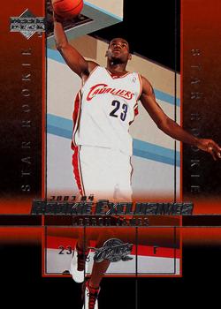 2003-04 Upper Deck Rookie Exclusives #1 LeBron James Front