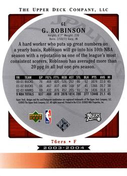2003-04 Upper Deck Standing O #61 Glenn Robinson Back