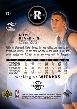 2003-04 Upper Deck Standing O #121 Steve Blake Back