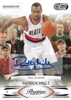 2009-10 Panini Season Update - Prestige Bonus Shots Signatures Black #252 Patrick Mills Front