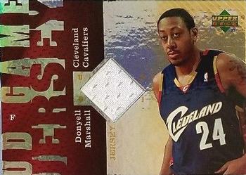 2006-07 UD Reserve - UD Game Jerseys #UD-DM Donyell Marshall Front