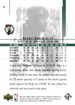 2003-04 Upper Deck Ultimate Collection #8 Ricky Davis Back