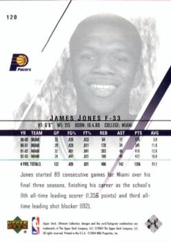2003-04 Upper Deck Ultimate Collection #120 James Jones Back