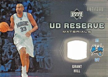 2006-07 UD Reserve - Materials #RM-GH Grant Hill Front