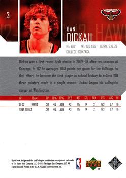 2003-04 Upper Deck #3 Dan Dickau Back