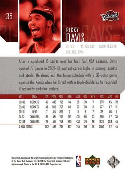 2003-04 Upper Deck #35 Ricky Davis Back
