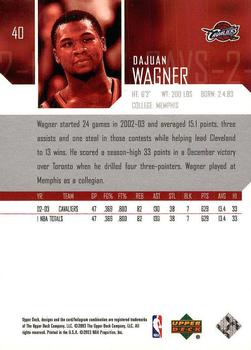 2003-04 Upper Deck #40 Dajuan Wagner Back