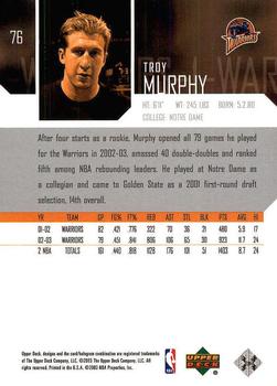 2003-04 Upper Deck #76 Troy Murphy Back