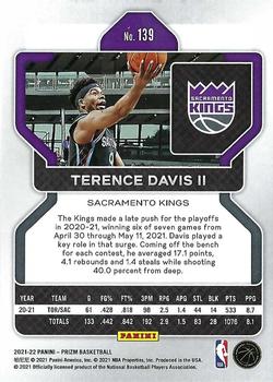 2021-22 Panini Prizm #139 Terence Davis II Back